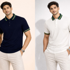 Polo Shirt ( Black+Navy)